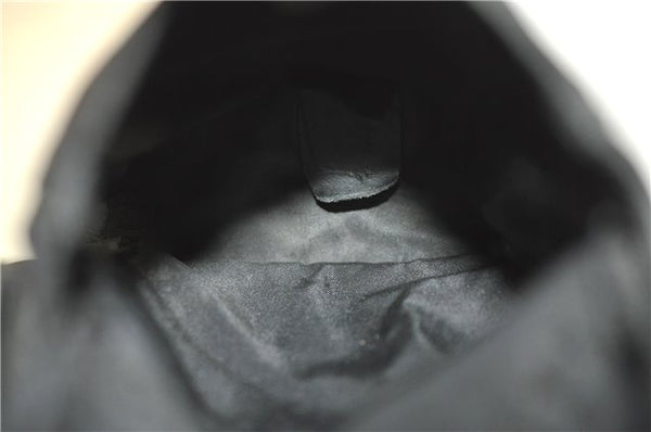 Authentic PRADA Nylon Leather Backpack Black J2113