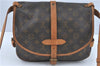 Auth Louis Vuitton Monogram Saumur 30 Shoulder Cross Body Bag M42256 LV J2115