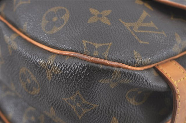 Auth Louis Vuitton Monogram Saumur 30 Shoulder Cross Body Bag M42256 LV J2115