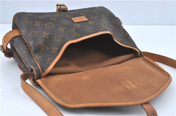 Auth Louis Vuitton Monogram Saumur 30 Shoulder Cross Body Bag M42256 LV J2115
