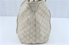 Authentic GUCCI Guccissima GG Leather Shoulder Tote Bag 197953 White J2116