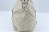 Authentic GUCCI Guccissima GG Leather Shoulder Tote Bag 197953 White J2116