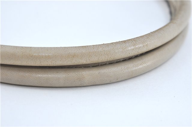 Authentic GUCCI Guccissima GG Leather Shoulder Tote Bag 197953 White J2116