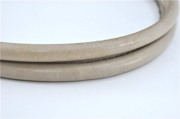 Authentic GUCCI Guccissima GG Leather Shoulder Tote Bag 197953 White J2116