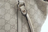 Authentic GUCCI Guccissima GG Leather Shoulder Tote Bag 197953 White J2116