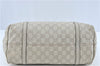 Authentic GUCCI Guccissima GG Leather Shoulder Tote Bag 197953 White J2116