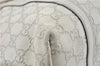 Authentic GUCCI Guccissima GG Leather Shoulder Tote Bag 197953 White J2116