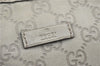 Authentic GUCCI Guccissima GG Leather Shoulder Tote Bag 197953 White J2116