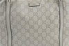 Authentic GUCCI Guccissima GG Leather Shoulder Tote Bag 197953 White J2116