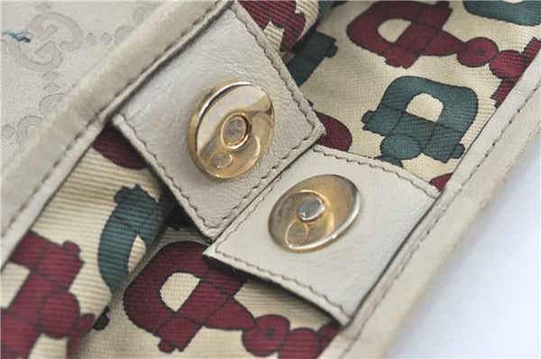 Authentic GUCCI Guccissima GG Leather Shoulder Tote Bag 197953 White J2116