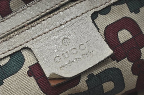 Authentic GUCCI Guccissima GG Leather Shoulder Tote Bag 197953 White J2116