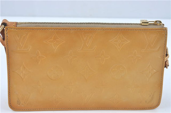 Authentic Louis Vuitton Vernis Lexington Hand Bag Pouch Yellow M91010 LV J2119