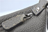 Authentic FENDI Selleria Shoulder Cross Body Bag Leather Gray J2120