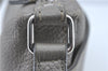 Authentic FENDI Selleria Shoulder Cross Body Bag Leather Gray J2120