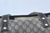 Authentic GUCCI Sherry Line Shoulder Tote Bag GG PVC Leather 211134 Navy J2123