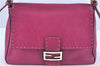 Auth FENDI Selleria Mamma Baguette Shoulder Hand Bag Purse Leather Pink J2124