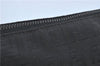 Authentic FENDI Zucchino Hand Tote Bag Purse Canvas Leather Black J2125