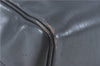 Authentic YVES SAINT LAURENT Hand Boston Bag Purse Leather Black J2127