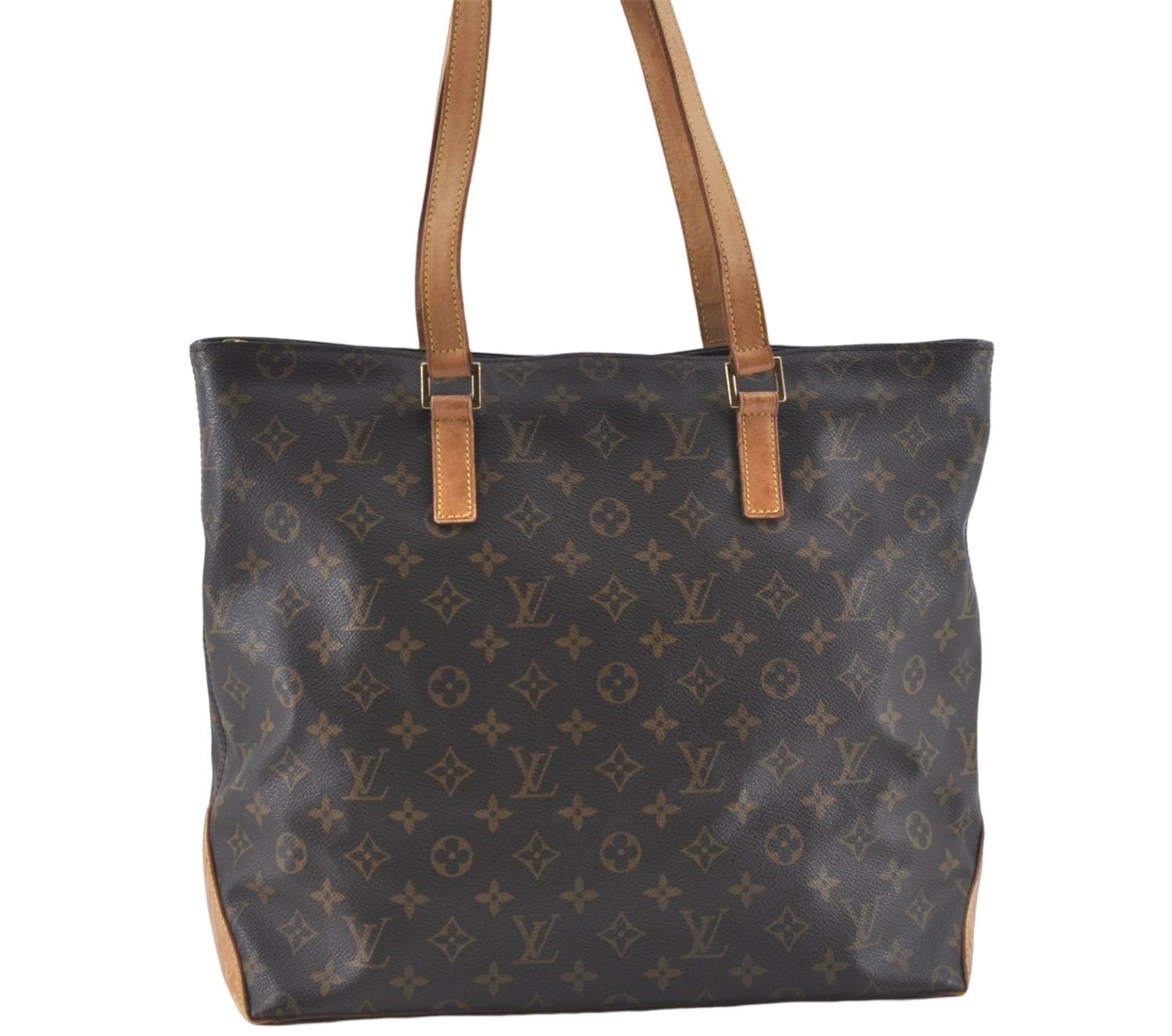 Authentic Louis Vuitton Monogram Cabas Mezzo Hand Tote Bag M51151 LV J2128