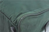 Authentic PRADA Nylon Tessuto Leather Shoulder Tote Bag Green J2131