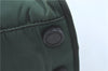 Authentic PRADA Nylon Tessuto Leather Shoulder Tote Bag Green J2131