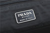 Authentic PRADA Nylon Tessuto Leather Shoulder Tote Bag Green J2131