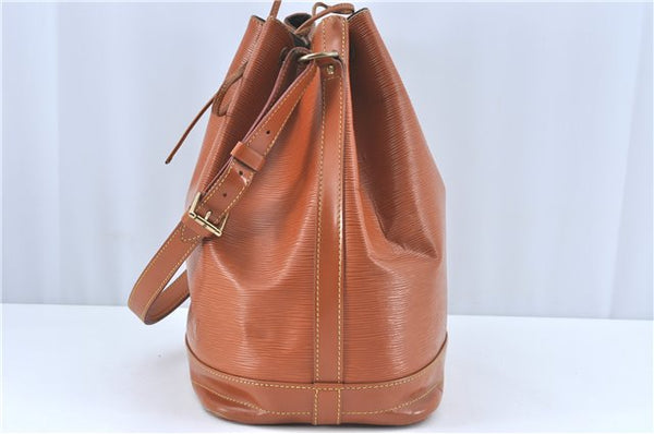 Authentic Louis Vuitton Epi Noe Shoulder Bag Brown M44028 LV J2132
