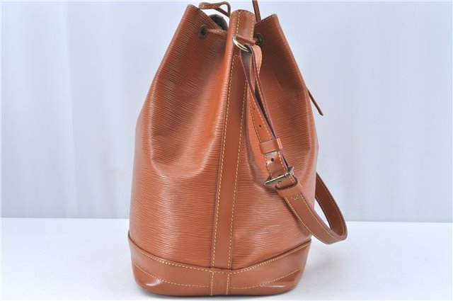 Authentic Louis Vuitton Epi Noe Shoulder Bag Brown M44028 LV J2132