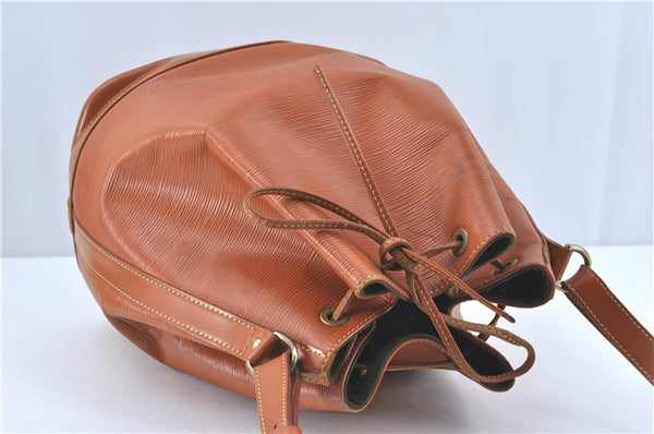 Authentic Louis Vuitton Epi Noe Shoulder Bag Brown M44028 LV J2132