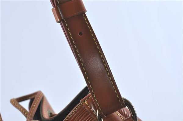 Authentic Louis Vuitton Epi Noe Shoulder Bag Brown M44028 LV J2132