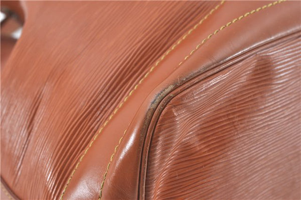 Authentic Louis Vuitton Epi Noe Shoulder Bag Brown M44028 LV J2132