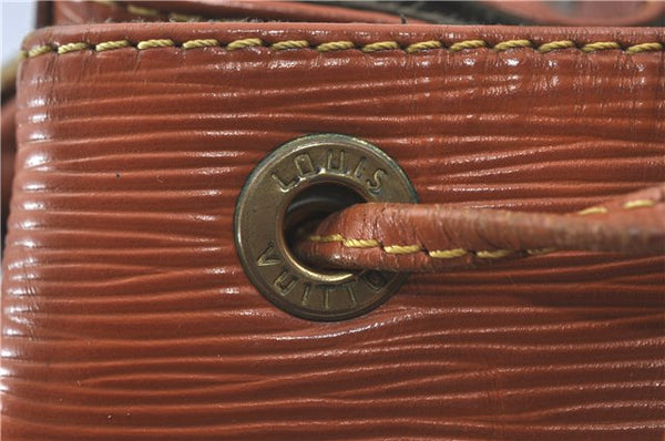 Authentic Louis Vuitton Epi Noe Shoulder Bag Brown M44028 LV J2132