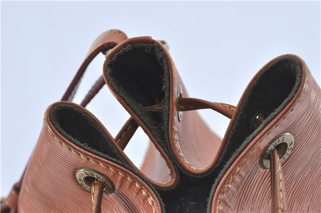 Authentic Louis Vuitton Epi Noe Shoulder Bag Brown M44028 LV J2132