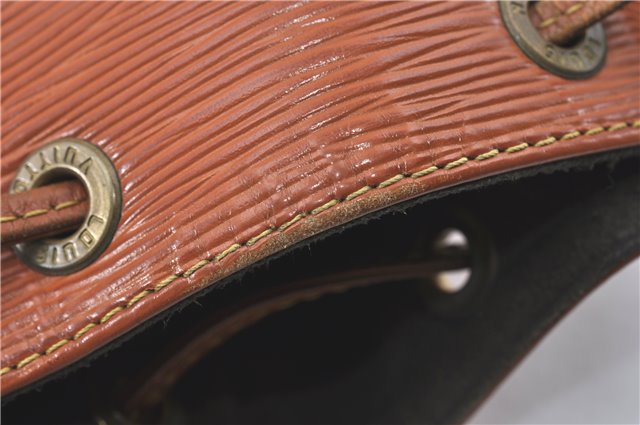 Authentic Louis Vuitton Epi Noe Shoulder Bag Brown M44028 LV J2132