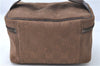 Authentic GUCCI Vanity Hand Bag Purse Canvas Leather 106646 Brown J2133