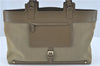 Authentic GUCCI Tote Hand Bag Nylon Leather 0021105 Beige J2134