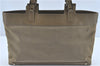 Authentic GUCCI Tote Hand Bag Nylon Leather 0021105 Beige J2134