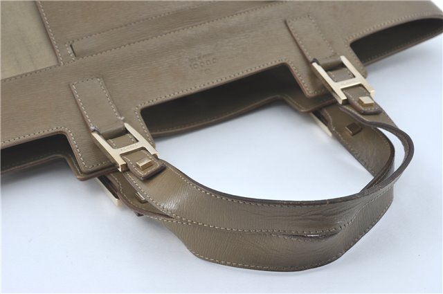 Authentic GUCCI Tote Hand Bag Nylon Leather 0021105 Beige J2134