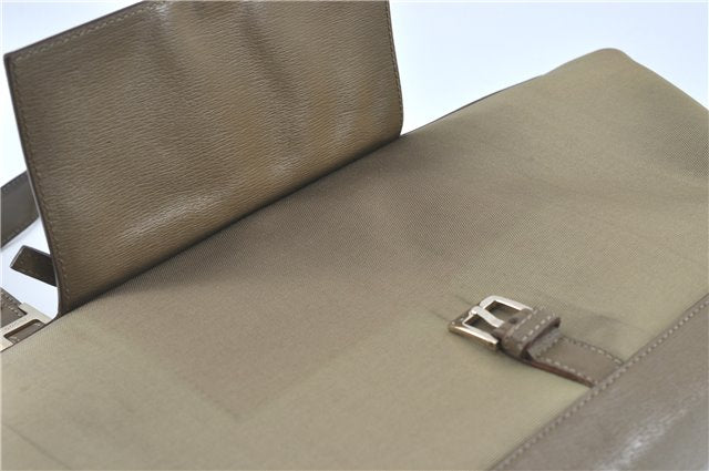 Authentic GUCCI Tote Hand Bag Nylon Leather 0021105 Beige J2134