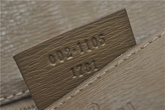 Authentic GUCCI Tote Hand Bag Nylon Leather 0021105 Beige J2134