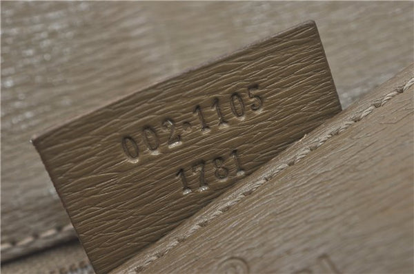 Authentic GUCCI Tote Hand Bag Nylon Leather 0021105 Beige J2134