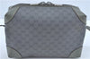 Authentic GUCCI Micro GG PVC Leather Shoulder Cross Body Bag Purse Gray J2135