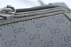 Authentic GUCCI Micro GG PVC Leather Shoulder Cross Body Bag Purse Gray J2135