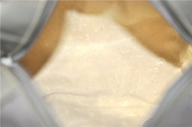 Authentic GUCCI Micro GG PVC Leather Shoulder Cross Body Bag Purse Gray J2135