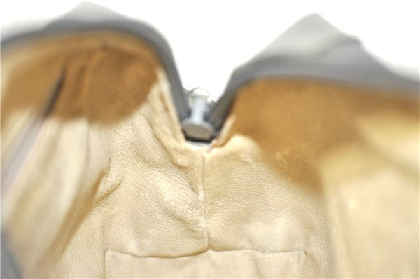 Authentic GUCCI Micro GG PVC Leather Shoulder Cross Body Bag Purse Gray J2135