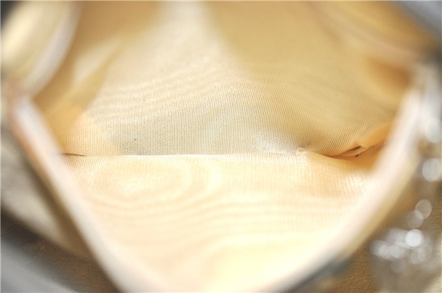 Authentic GUCCI Micro GG PVC Leather Shoulder Cross Body Bag Purse Gray J2135