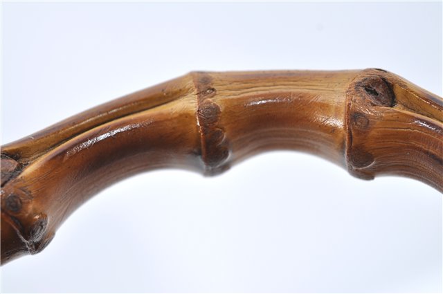 Authentic GUCCI Bamboo Backpack Leather Brown J2137