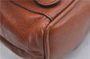 Authentic GUCCI Bamboo Backpack Leather Brown J2137
