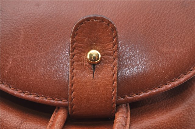 Authentic GUCCI Bamboo Backpack Leather Brown J2137