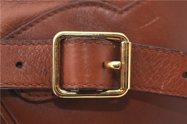 Authentic GUCCI Bamboo Backpack Leather Brown J2137